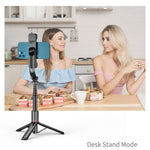 L12D Bluetooth Fernbedienung abnehmbares Fülllicht Stativ Selfie-Stick Handyhalter, L12D