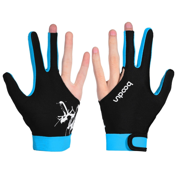 BOODUN M050912 Dünne, atmungsaktive Billardhandschuhe mit drei Fingern für Herren und Damen, M, L