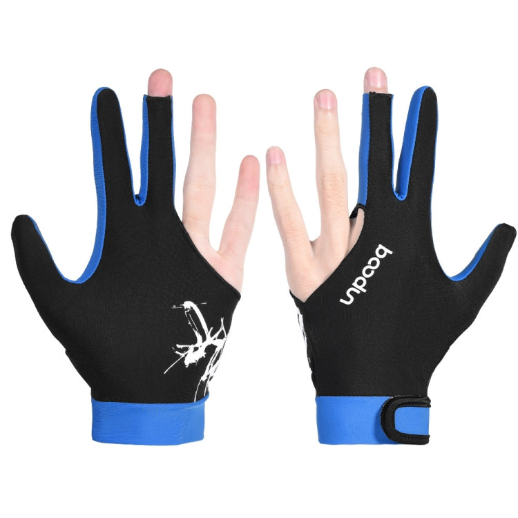 BOODUN M050912 Dünne, atmungsaktive Billardhandschuhe mit drei Fingern für Herren und Damen, M, L