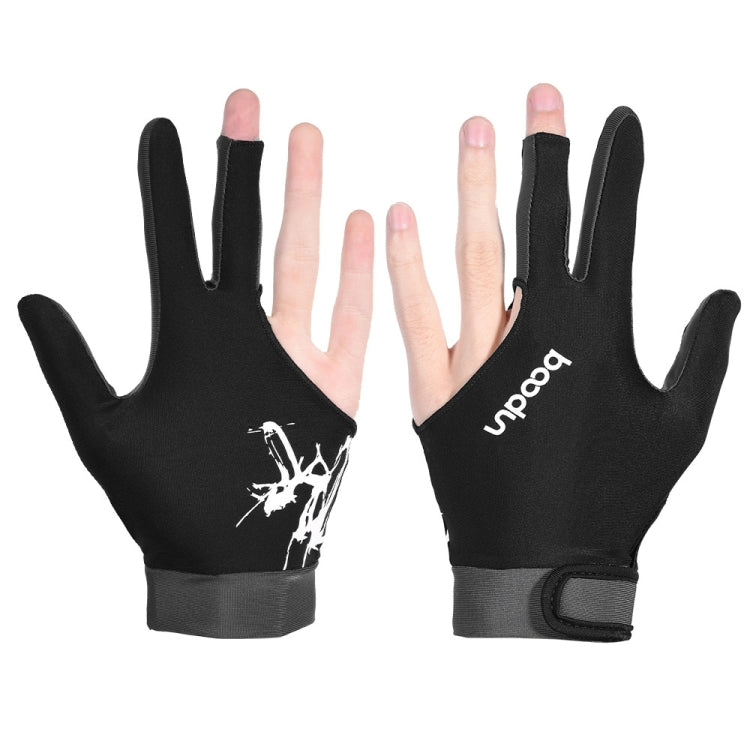 BOODUN M050912 Dünne, atmungsaktive Billardhandschuhe mit drei Fingern für Herren und Damen, M, L