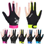 BOODUN M050912 Dünne, atmungsaktive Billardhandschuhe mit drei Fingern für Herren und Damen, M, L
