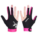 BOODUN M050912 Dünne, atmungsaktive Billardhandschuhe mit drei Fingern für Herren und Damen, M, L