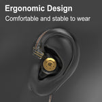 KZ-EDX PRO Dynamische HiFi In-Ear Sport Musik-Kopfhörer, Mit Mikrofon, Ohne Mikrofon