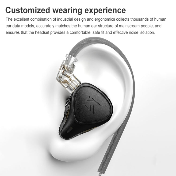 KZ-ZEX PRO Elektrostatischer Spulen-Eisen-Hybrid In-Ear Kopfhörer, Mit Mikrofon, Ohne Mikrofon
