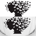 D-956 Butterfly Girl Pattern Car Modified Decorative Sticker, D-956