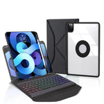 Z11BS Stiftschacht Hintergrundbeleuchtung Bluetooth-Tastatur Leder-Tablet-Hülle, Für iPad Pro 11 2021/2020/2018, Für iPad Air 11 2025 / 2024 / Air 5 / Air 4, Für iPad 10,2 2021/2020/2019