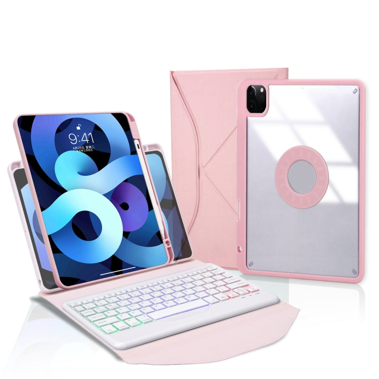 Z11BS Stiftschacht Hintergrundbeleuchtung Bluetooth-Tastatur Leder-Tablet-Hülle, Für iPad Pro 11 2021/2020/2018, Für iPad Air 11 2025 / 2024 / Air 5 / Air 4, Für iPad 10,2 2021/2020/2019