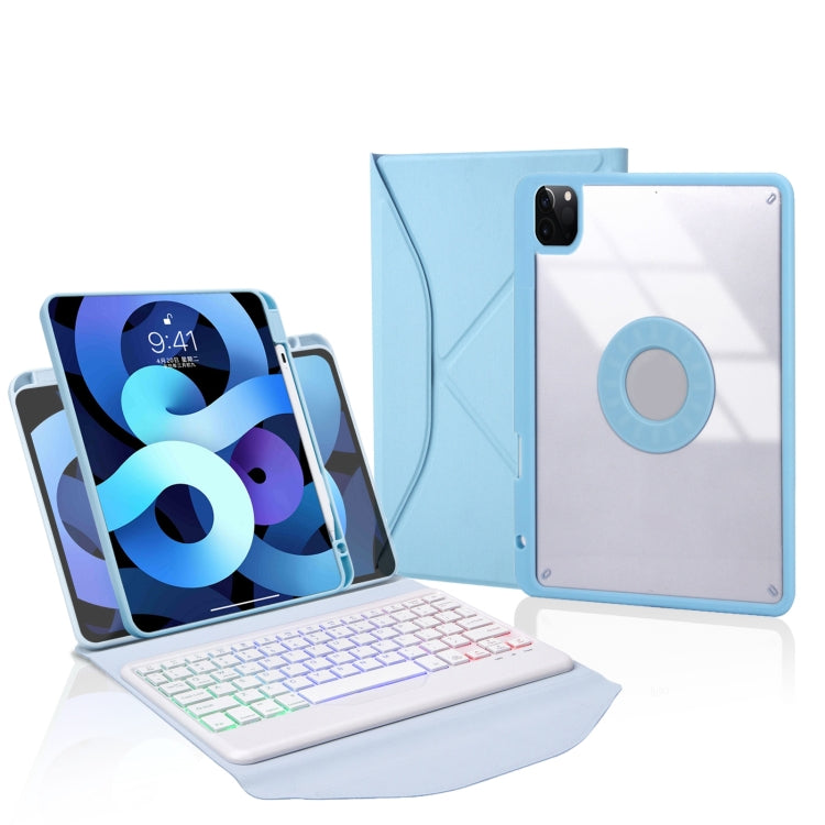 Z11BS Stiftschacht Hintergrundbeleuchtung Bluetooth-Tastatur Leder-Tablet-Hülle, Für iPad Pro 11 2021/2020/2018, Für iPad Air 11 2025 / 2024 / Air 5 / Air 4, Für iPad 10,2 2021/2020/2019