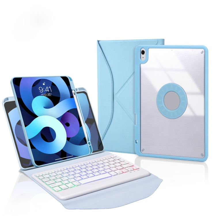 Z11BS Stiftschacht Hintergrundbeleuchtung Bluetooth-Tastatur Leder-Tablet-Hülle, Für iPad Pro 11 2021/2020/2018, Für iPad Air 11 2025 / 2024 / Air 5 / Air 4, Für iPad 10,2 2021/2020/2019