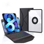 Z11BS Stiftschacht Hintergrundbeleuchtung Bluetooth-Tastatur Leder-Tablet-Hülle, Für iPad Pro 11 2021/2020/2018, Für iPad Air 11 2025 / 2024 / Air 5 / Air 4, Für iPad 10,2 2021/2020/2019