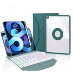 Z11BS Stiftschacht Hintergrundbeleuchtung Bluetooth-Tastatur Leder-Tablet-Hülle, Für iPad Pro 11 2021/2020/2018, Für iPad Air 11 2025 / 2024 / Air 5 / Air 4, Für iPad 10,2 2021/2020/2019