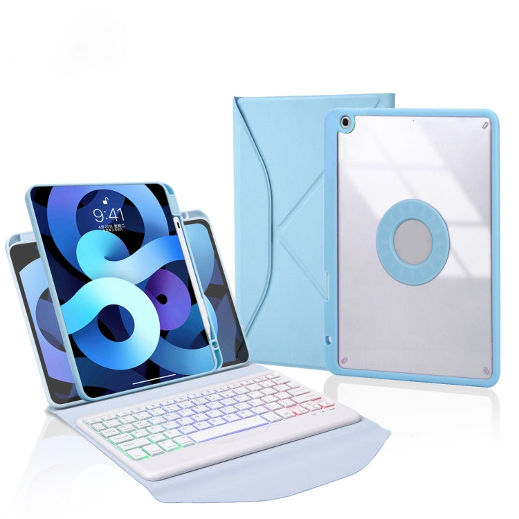Z11BS Stiftschacht Hintergrundbeleuchtung Bluetooth-Tastatur Leder-Tablet-Hülle, Für iPad Pro 11 2021/2020/2018, Für iPad Air 11 2025 / 2024 / Air 5 / Air 4, Für iPad 10,2 2021/2020/2019