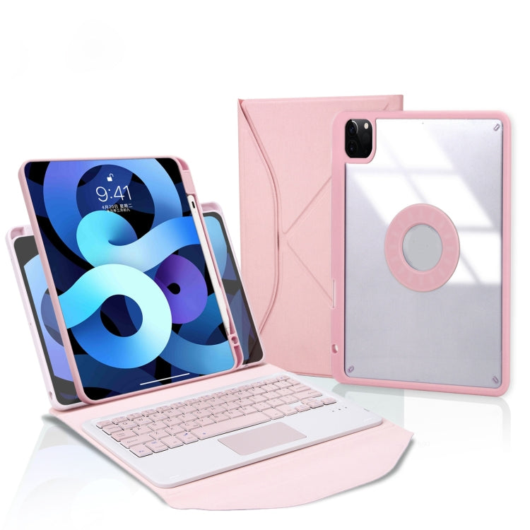 Z11B-A Stiftefach Touchpad Bluetooth Tastatur Leder Tablet-Hülle, Für iPad Pro 11 2021/2020/2018, Für iPad Air 11 2025 / 2024 / Air 5 / Air 4, Für iPad 10.2 2021/2020/2019