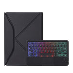 Z11B-AS Stiftefach Touchpad Hintergrundbeleuchtung Bluetooth Tastatur Leder Tablet-Hülle, Für iPad Pro 11 2021/2020/2018, Für iPad Air 11 2025 / 2024 / Air 5 / Air 4, Für iPad 10.2 2021/2020/2019