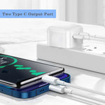 PD 50W Dual-USB-C-/Type-C-Anschlüsse-Ladegerät, PD 50W EU-Stecker, PD 50W US-Stecker