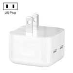 PD 50W Dual-USB-C-/Type-C-Anschlüsse-Ladegerät, PD 50W EU-Stecker, PD 50W US-Stecker
