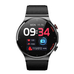 E300 Smartwatch mit 1,32-Zoll-Display, TPU-Armband und Funktionen zur Überwachung von Körpertemperatur, EKG und Blutdruck