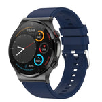 E300 Smartwatch mit 1,32-Zoll-Display, TPU-Armband und Funktionen zur Überwachung von Körpertemperatur, EKG und Blutdruck