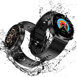 E300 Smartwatch mit 1,32-Zoll-Display, TPU-Armband und Funktionen zur Überwachung von Körpertemperatur, EKG und Blutdruck