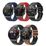 E300 Smartwatch mit 1,32-Zoll-Display, TPU-Armband und Funktionen zur Überwachung von Körpertemperatur, EKG und Blutdruck