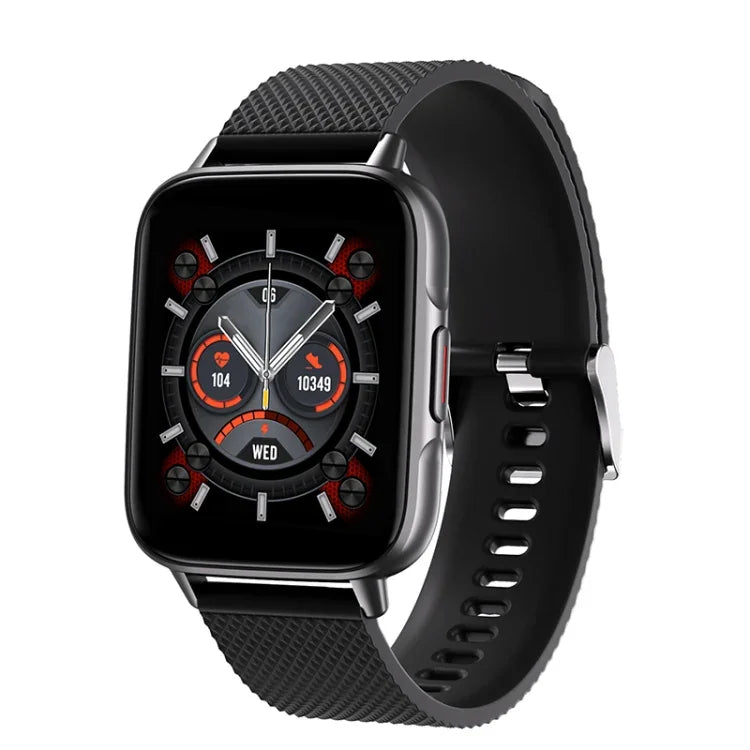 FW02 Smartwatch mit 1,7-Zoll-Quadratbildschirm und Silikonarmband unterstützt Herzfrequenz- und Blutsauerstoffmessung