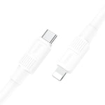 hoco X84 20W USB-C / Type-C zu 8 Pin Solides PD Lade-Datenkabel, Länge: 1m