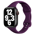 Schmale Armbanduhr mit Schmetterlingsschließe für Apple Watch Series 7 (45 mm), 6, SE, 5, 4 (44 mm), 3, 2, 1 (42 mm) und 7 (41 mm), 6, SE, 5, 4 (40 mm) sowie 3, 2, 1 (38 mm).