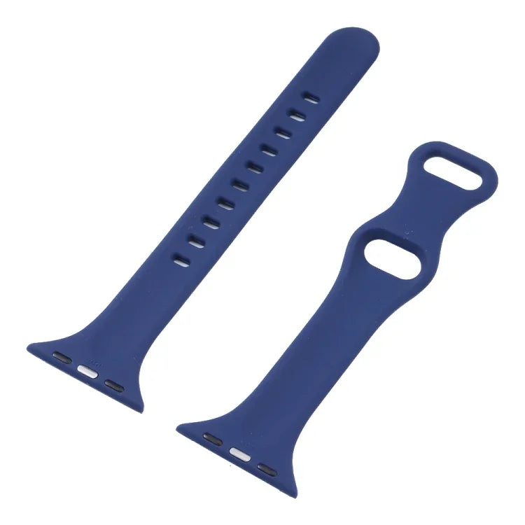 Schmale Armbanduhr mit Schmetterlingsschließe für Apple Watch Series 7 (45 mm), 6, SE, 5, 4 (44 mm), 3, 2, 1 (42 mm) und 7 (41 mm), 6, SE, 5, 4 (40 mm) sowie 3, 2, 1 (38 mm).