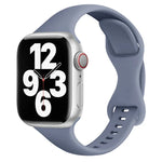 Schmale Armbanduhr mit Schmetterlingsschließe für Apple Watch Series 7 (45 mm), 6, SE, 5, 4 (44 mm), 3, 2, 1 (42 mm) und 7 (41 mm), 6, SE, 5, 4 (40 mm) sowie 3, 2, 1 (38 mm).