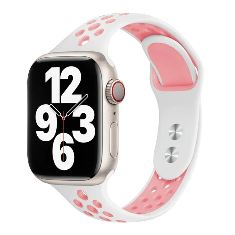 Doppelnagel-Armband für schmale Taille für Apple Watch Series 7 (45 mm), 6, SE, 5 und 4 (44 mm), 3, 2 und 1 (42 mm), 7 (41 mm), 6, SE, 5 und 4 (40 mm) und 3, 2 und 1 (38 mm)