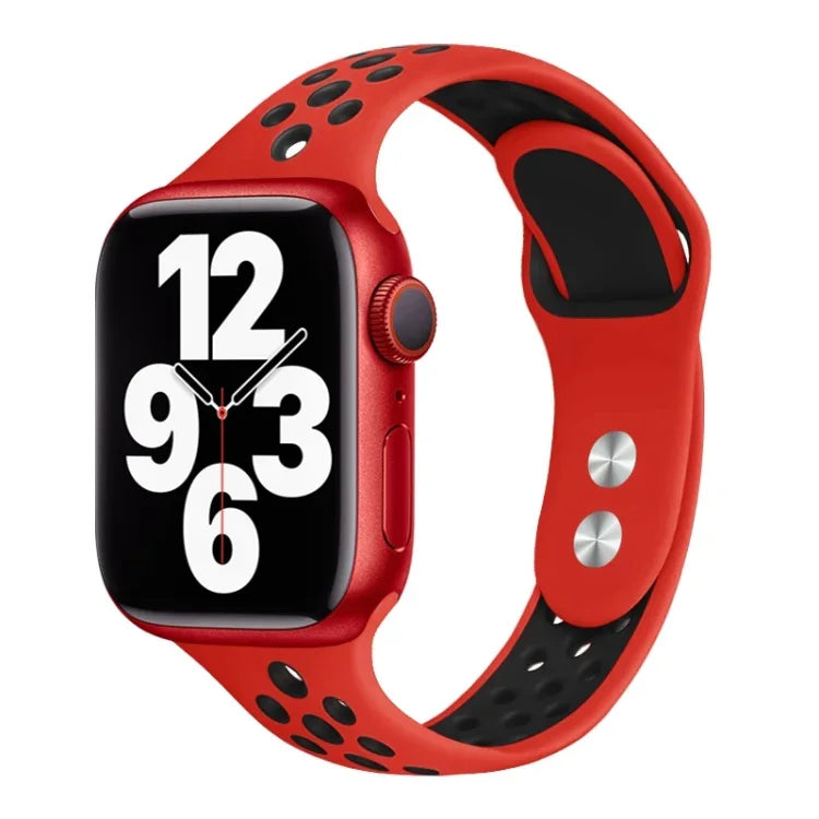 Double Nail Small Waist Watch Band For Apple Watch Series, 7 45mm / 6&SE&5&4 44mm / 3&2&1 42mm, 7 41mm / 6&SE&5&4 40mm / 3&2&1 38mm