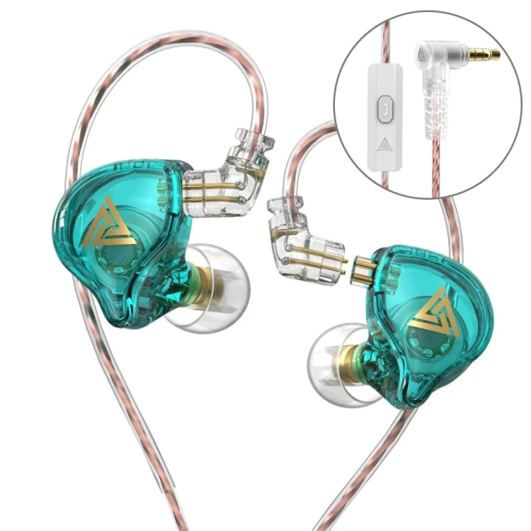 QKZ AK6 PLUS HiFi Bass Abnehmbares Audiokabel Dynamischer Starker Bass Kabelgebundener Ohrhörer, mit Mikrofon, ohne Mikrofon