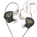 QKZ AK6 PLUS HiFi Bass Abnehmbares Audiokabel Dynamischer Starker Bass Kabelgebundener Ohrhörer, mit Mikrofon, ohne Mikrofon