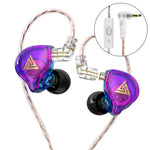 QKZ AK6 PLUS HiFi Bass Abnehmbares Audiokabel Dynamischer Starker Bass Kabelgebundener Ohrhörer, mit Mikrofon, ohne Mikrofon