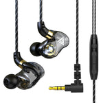 QKZ SK7 3,5mm Sport In-Ear Kupfer-Treiber Kabelgebundener HIFI Stereo Ohrhörer mit Mikrofon