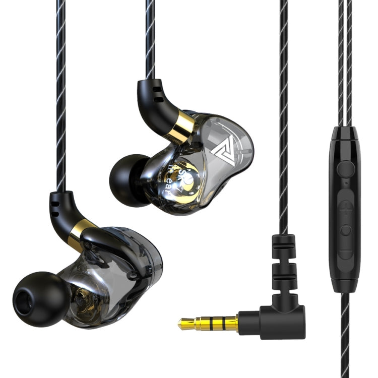 QKZ SK7 3,5mm Sport In-Ear Kupfer-Treiber Kabelgebundener HIFI Stereo Ohrhörer mit Mikrofon