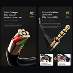 QKZ SK8 3,5mm Sport In-Ear Dynamischer HIFI Monitor Ohrhörer mit Mikrofon