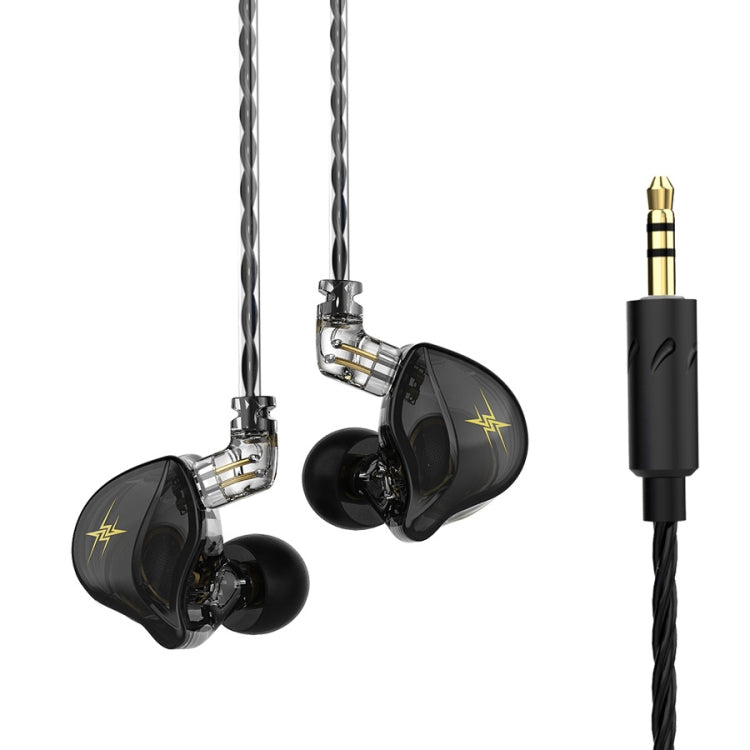 QKZ ZXT Sport In-Ear Kabelgebundener Steuerungsstecker HIFI Stereo Bühnenmonitor Ohrhörer, Standardversion, mit Mikrofon
