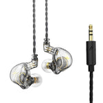 QKZ ZXT Sport In-Ear Kabelgebundener Steuerungsstecker HIFI Stereo Bühnenmonitor Ohrhörer, Standardversion, mit Mikrofon