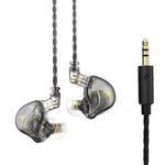 QKZ ZXT Sport In-Ear Kabelgebundener Steuerungsstecker HIFI Stereo Bühnenmonitor Ohrhörer, Standardversion, mit Mikrofon