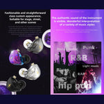 QKZ ZXT Sport In-Ear Kabelgebundener Steuerungsstecker HIFI Stereo Bühnenmonitor Ohrhörer, Standardversion, mit Mikrofon
