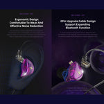QKZ ZXT Sport In-Ear Kabelgebundener Steuerungsstecker HIFI Stereo Bühnenmonitor Ohrhörer, Standardversion, mit Mikrofon