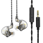 QKZ ZXT Sport In-Ear Kabelgebundener Steuerungsstecker HIFI Stereo Bühnenmonitor Ohrhörer, Standardversion, mit Mikrofon