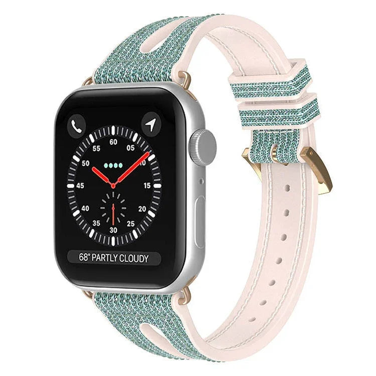 Slim Glitter Watch Band For Apple Watch Series, 7 45mm / 6&SE&5&4 44mm / 3&2&1 42mm, 7 41mm / 6&SE&5&4 40mm / 3&2&1 38mm