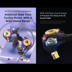 QKZ AK3 FiLe In-Ear Subwoofer Kabelgesteuerter Ohrhörer mit Mikrofon
