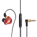 QKZ ZEN In-Ear Subwoofer Kabelgesteuerte Musik Lauf-Sport Kopfhörer mit Mikrofon