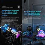 QKZ ZEN In-Ear Subwoofer Kabelgesteuerte Musik Lauf-Sport Kopfhörer mit Mikrofon
