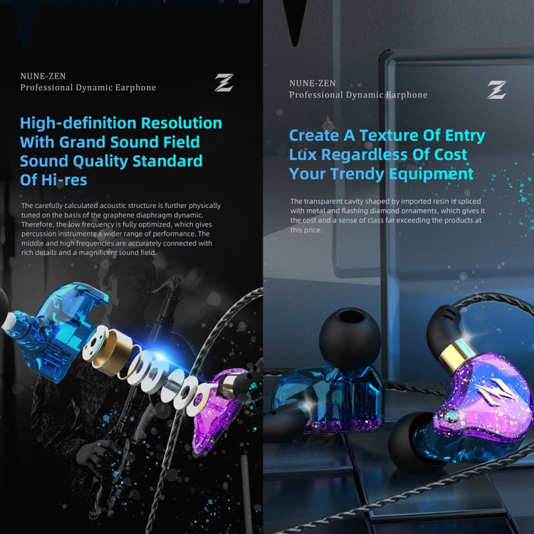 QKZ ZEN In-Ear Subwoofer Kabelgesteuerte Musik Lauf-Sport Kopfhörer mit Mikrofon
