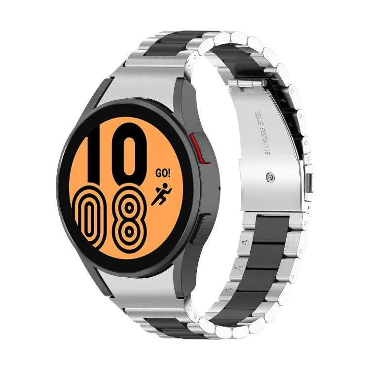Dreilagiges Edelstahl-Uhrenarmband, für Samsung Galaxy Watch 5 (40 mm) und Samsung Galaxy Watch 5 Pro (45 mm)