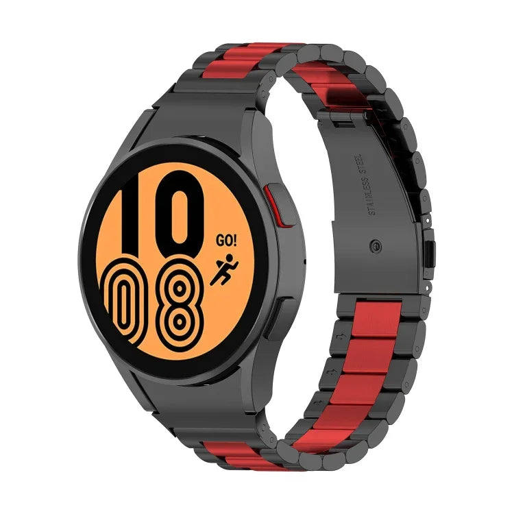 Dreilagiges Edelstahl-Uhrenarmband, für Samsung Galaxy Watch 5 (40 mm) und Samsung Galaxy Watch 5 Pro (45 mm)